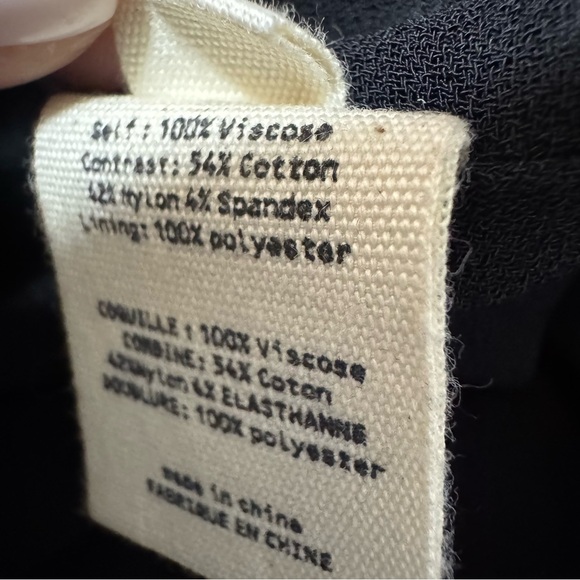 NWT L’agence Black Maxi Dress Front Slit Size 2 - Picture 9 of 9